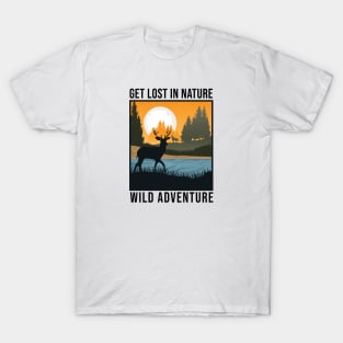 Get Lost In Nature Wild Adventure T-Shirt